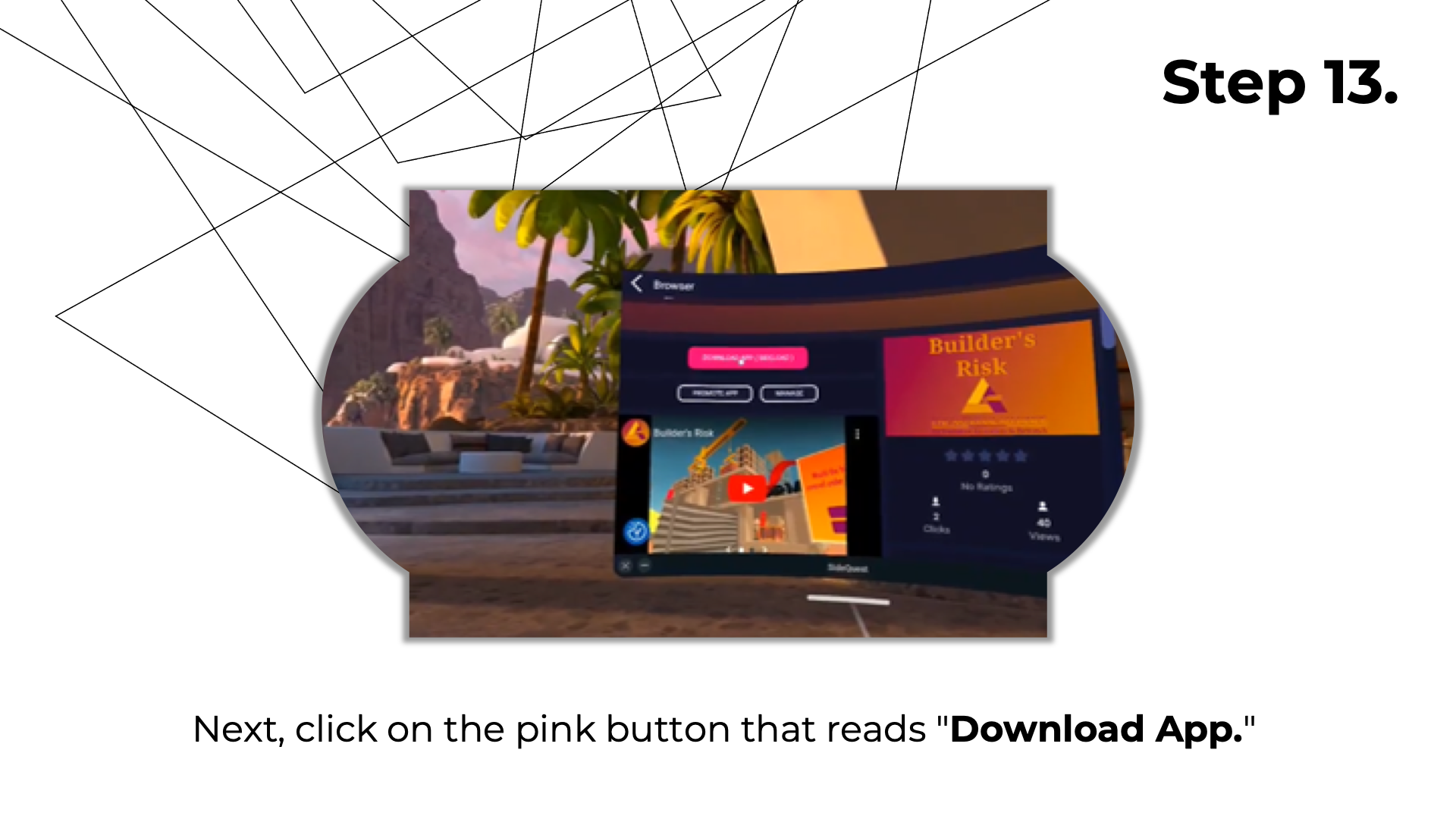 Next, click on the pink button that reads "Download App."